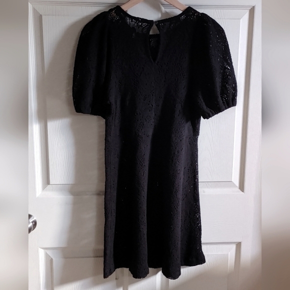 Free People | Black Knit Dress with Peek-a-boo hole in the back. - Picture 3 of 5